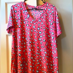 ✨Heimish USA  Womens Blouse Pink & Baby Blue